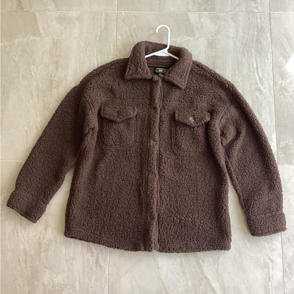 Cozy Brown Sherpa Cardigan